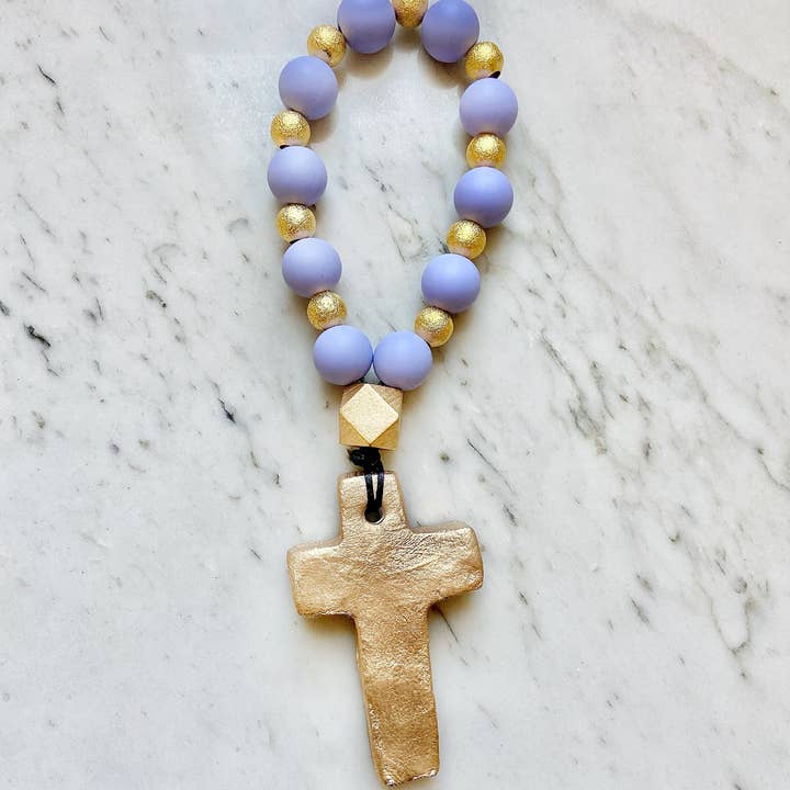 Lanyard Lovebirds – Großhandel Gebetskette für den Hals – Gebetsperlen mit goldenen Elementen5