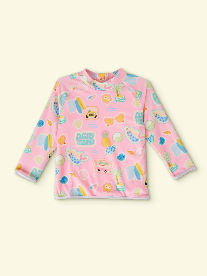 Rib Rashie - Rosa per la vendita all'ingrosso da parte di Days in the Sand