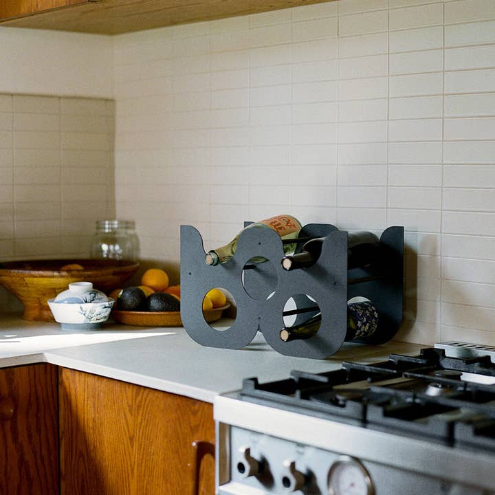 Upton - Wholesale Wine Rack - TULIP - Black | Wine Rack2