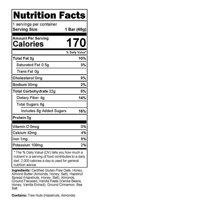 P&TY Granola Co. - Wholesale Snack Bar - Thank You Granola Bar: Almond, Vanilla2