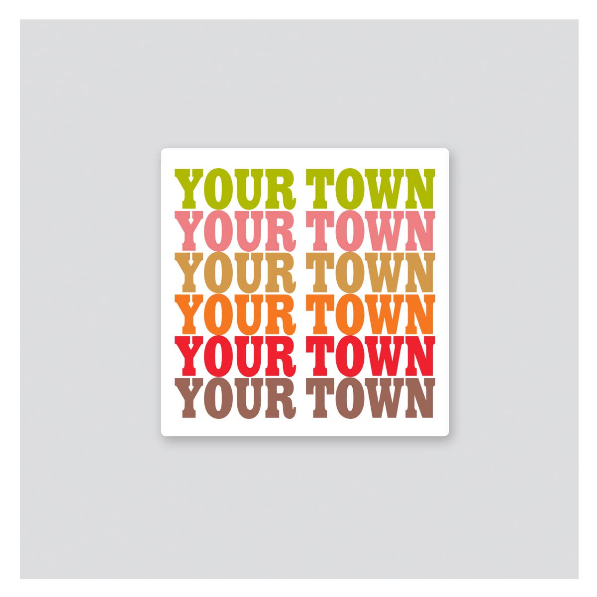 Rock Scissor Paper - Wholesale Sticker - Personalized City Sticker - Supergraphics repeat name drop3