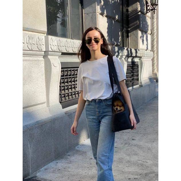 Oskar&Friends - Wholesale Pet carrier – Dog - All-Black Pet Tote bag11