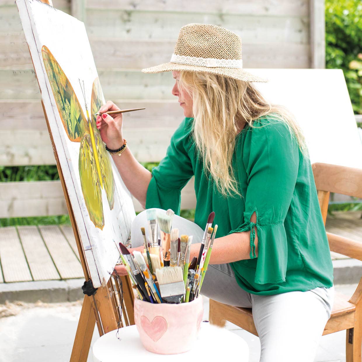 Bordy's - Vendita all'ingrosso Piatto - Set di 4 piatti maxi « La dolce vita di una farfalla »26