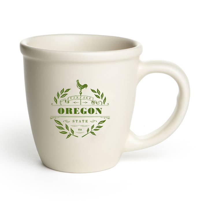 Oregon Vintage Ceramic Morning Mug for wholesale by Mercantile 12