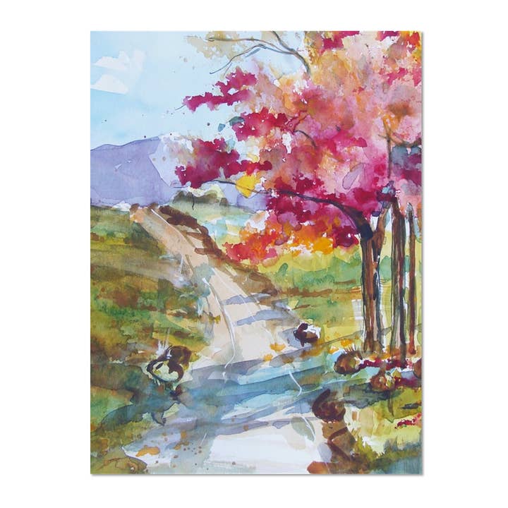 Majestic View Watercolor Notecard Set, 5 Count for wholesale by Susan Schmitt Art