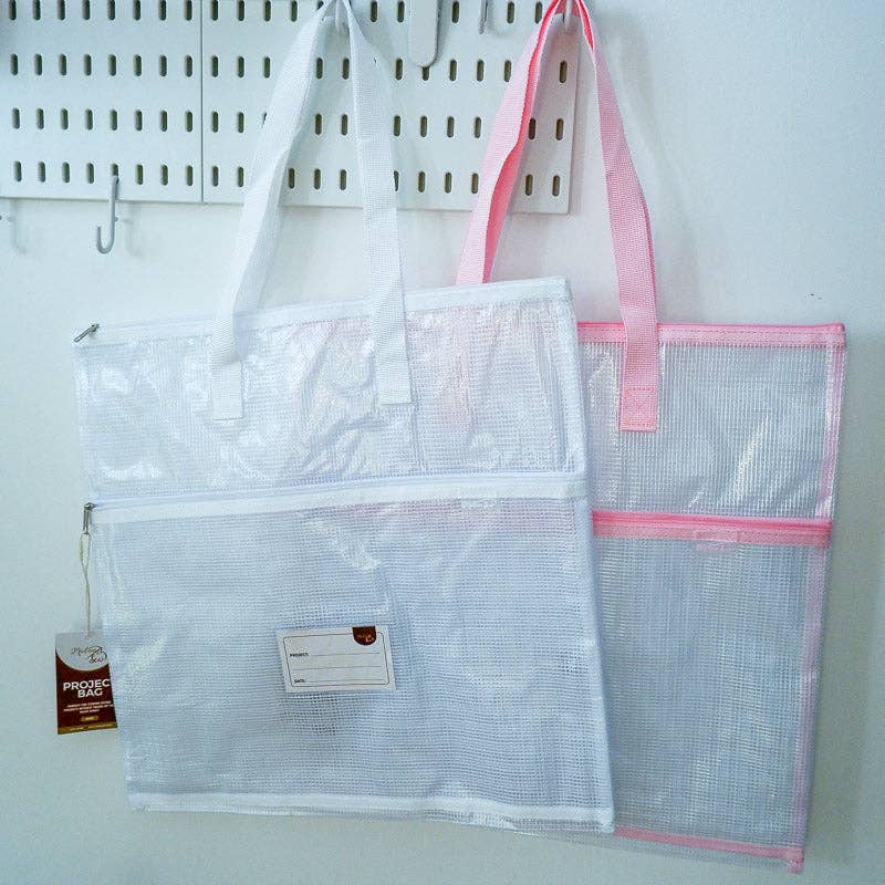 Madam Sew - Wholesale Craft Supplies - Project Bag - Store Everything for Your Project in One Place - White2