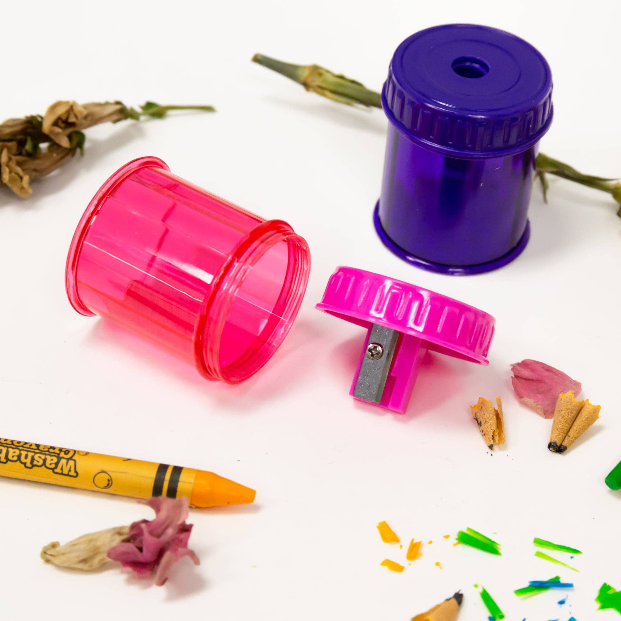 Luna Office Supply -  Everyday Essential - Wholesale Pencil Sharpener - Single Blade Sharpener w/ Round Receptacle5