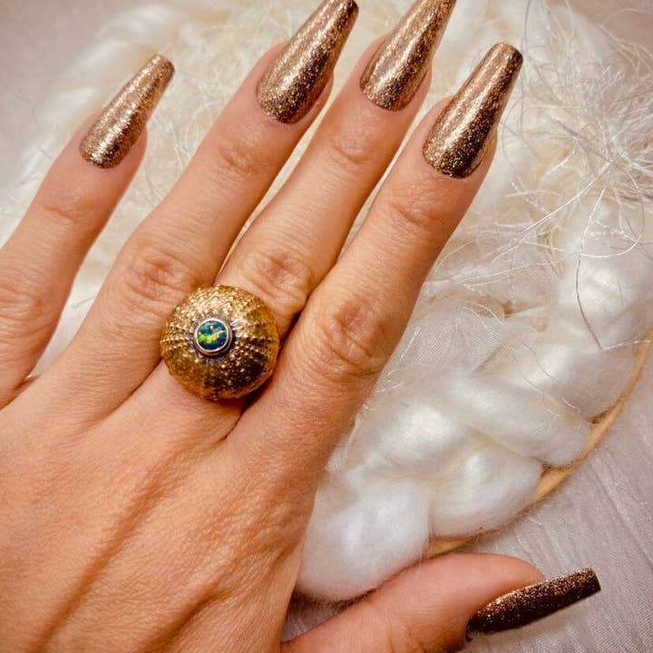 Sea Urchin Ring for wholesale by Salt & Steel