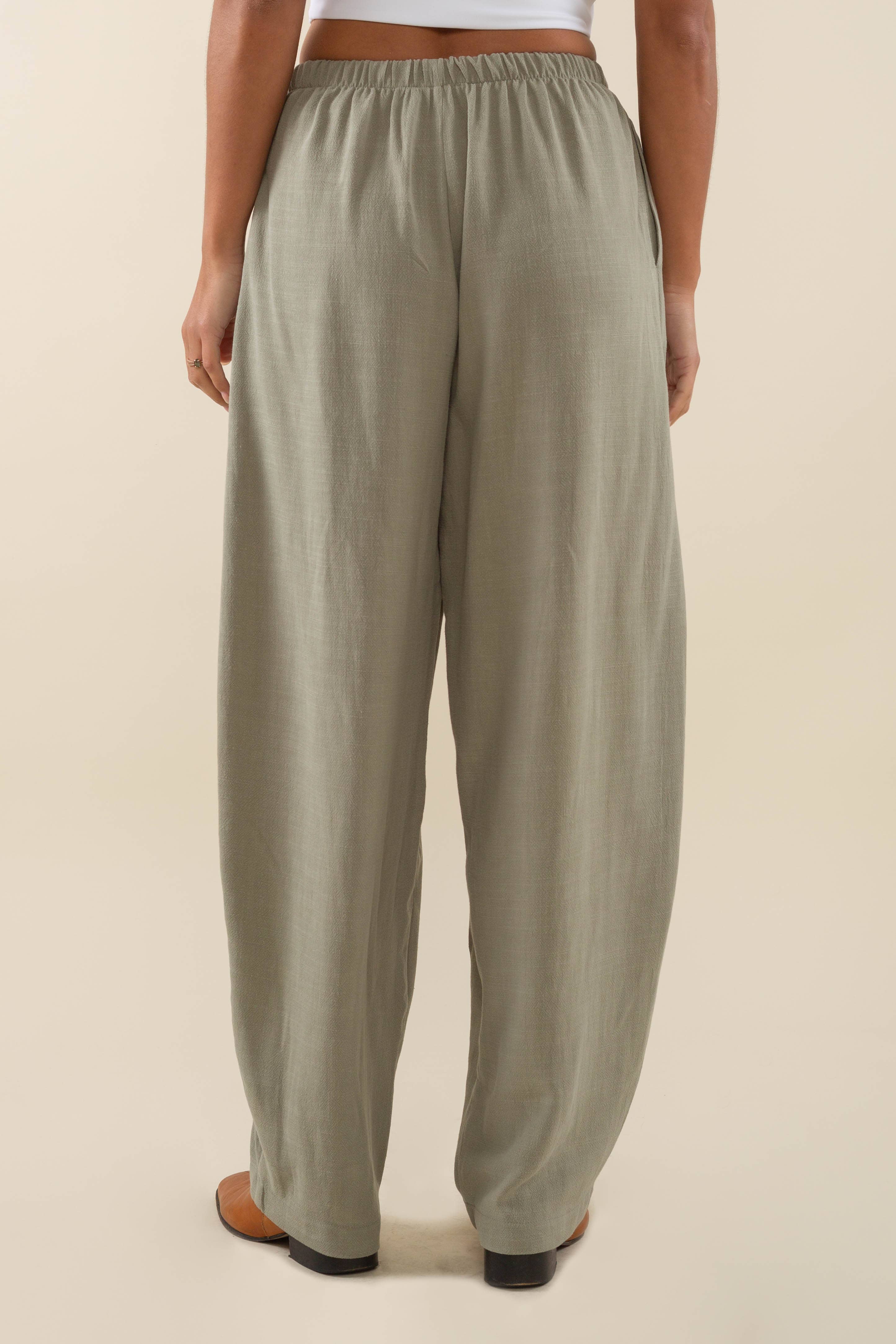 NLT - Wholesale Pants - Women's - Long Linen Lantern Pant3
