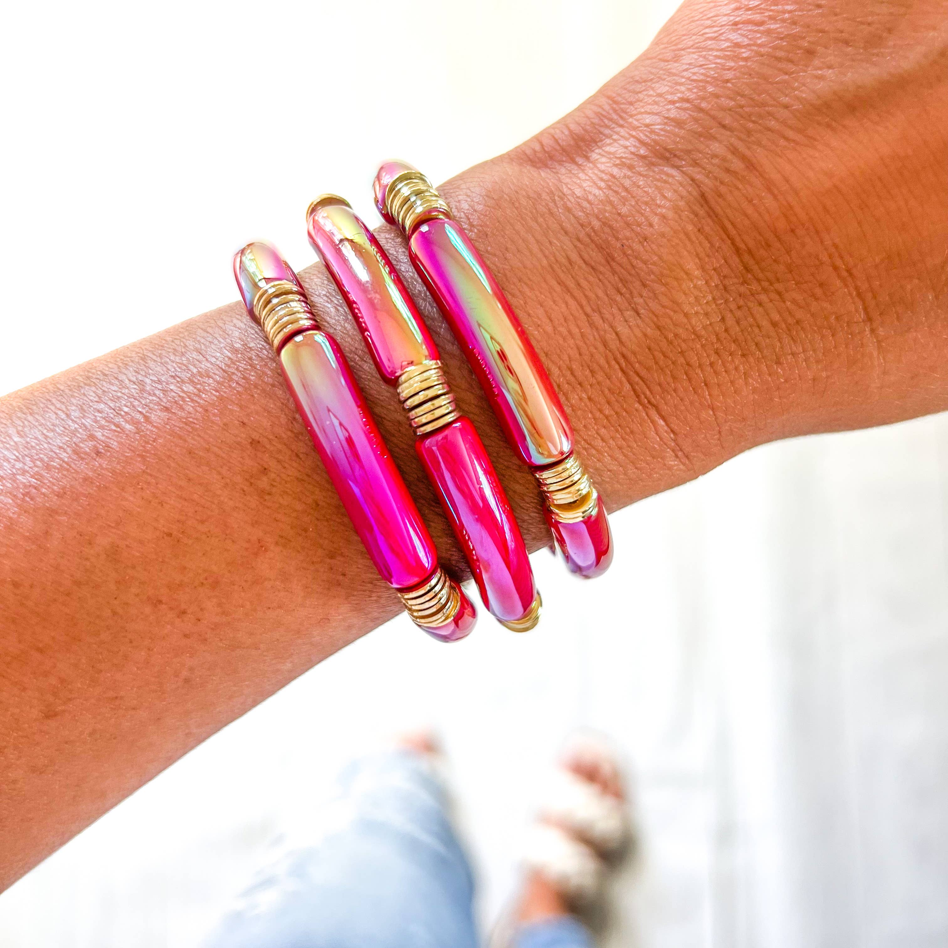 Savvy Bling - Wholesale Beaded Bracelet - Metallic Tube Bracelets11