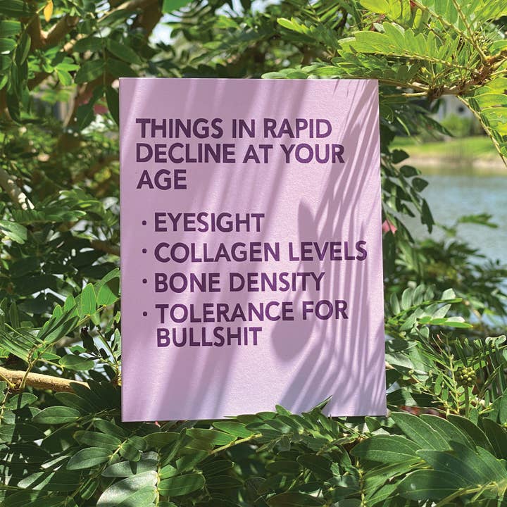 xou - Wholesale Everyday Greeting Card - At Your Age Card1