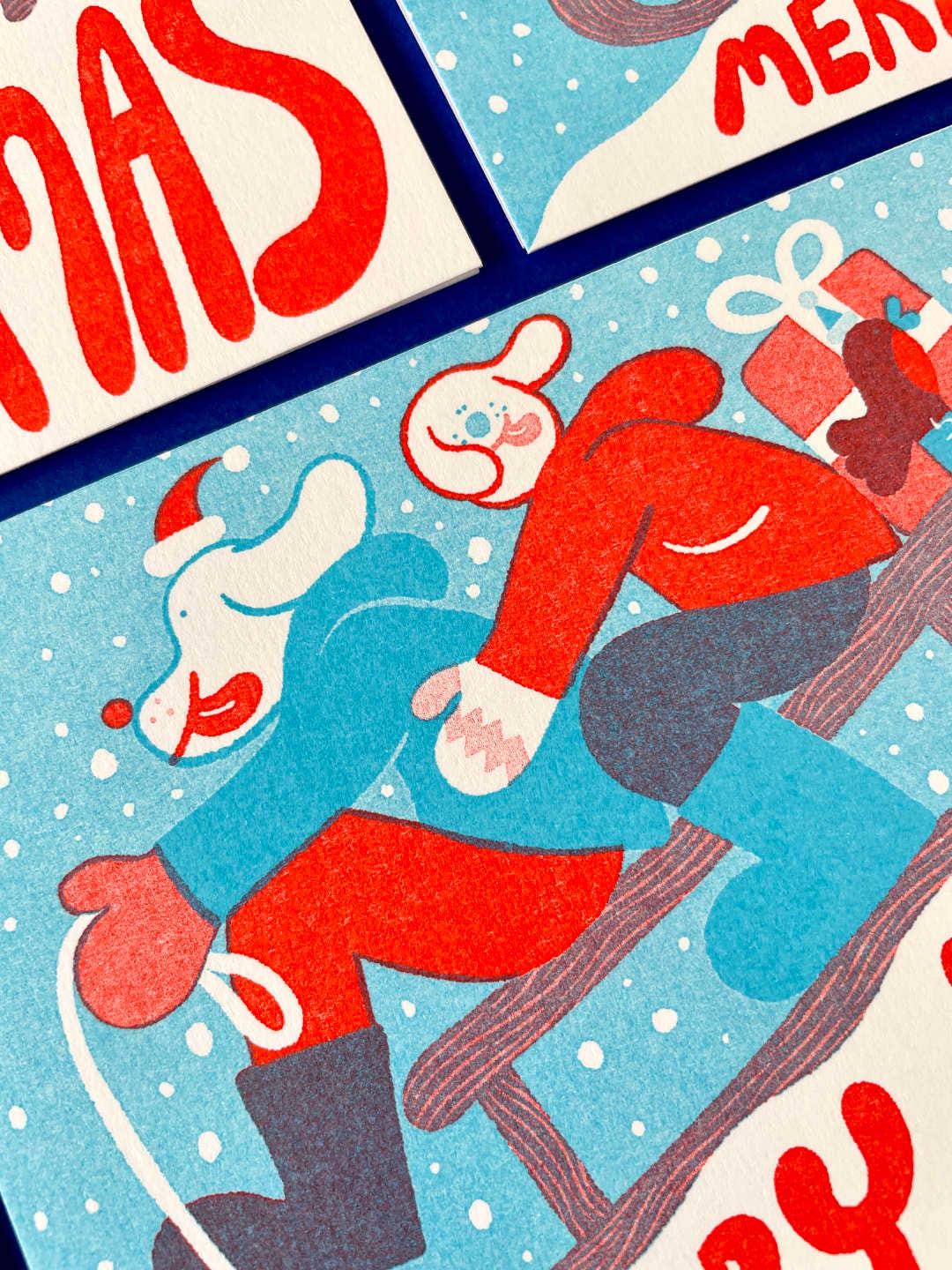 YUK FUN – wholesale Christmas card – YUK FUN Christmas Card - Merry Xmas Sledgers2