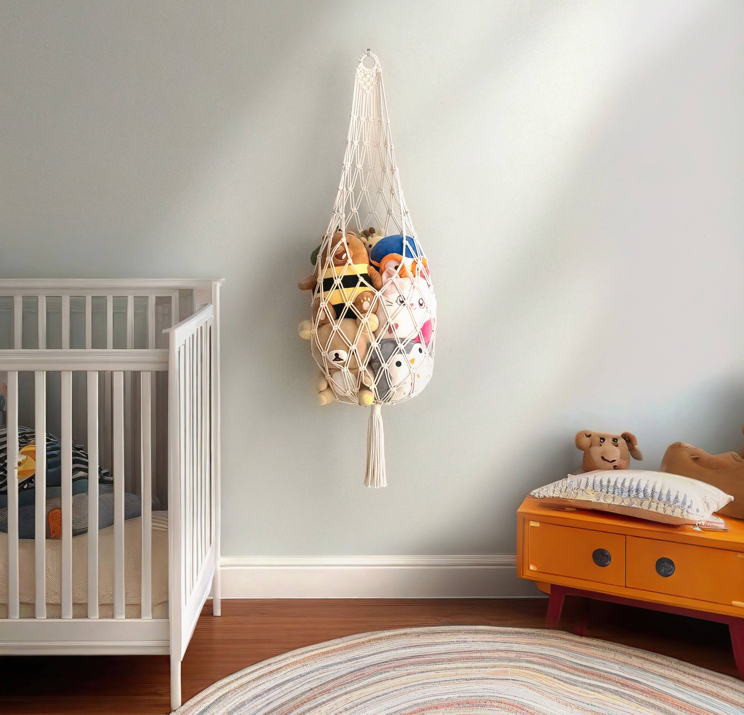 BeanDaikon – wholesale Stuffed/plush toy – Kids & baby – Toy Storage Hammock For Boho Nursery Organization I954