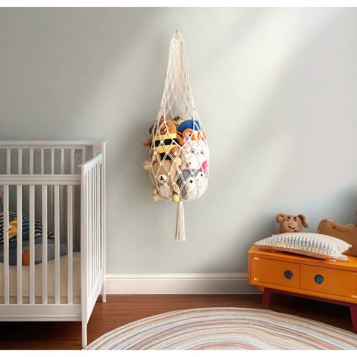 BeanDaikon – wholesale Stuffed/plush toy – Kids & baby – Toy Storage Hammock For Boho Nursery Organization I954