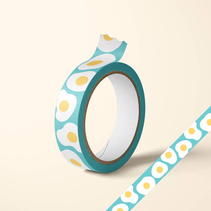 Fried Egg Pattern Washi Paper Tape for wholesale by paper&stuff