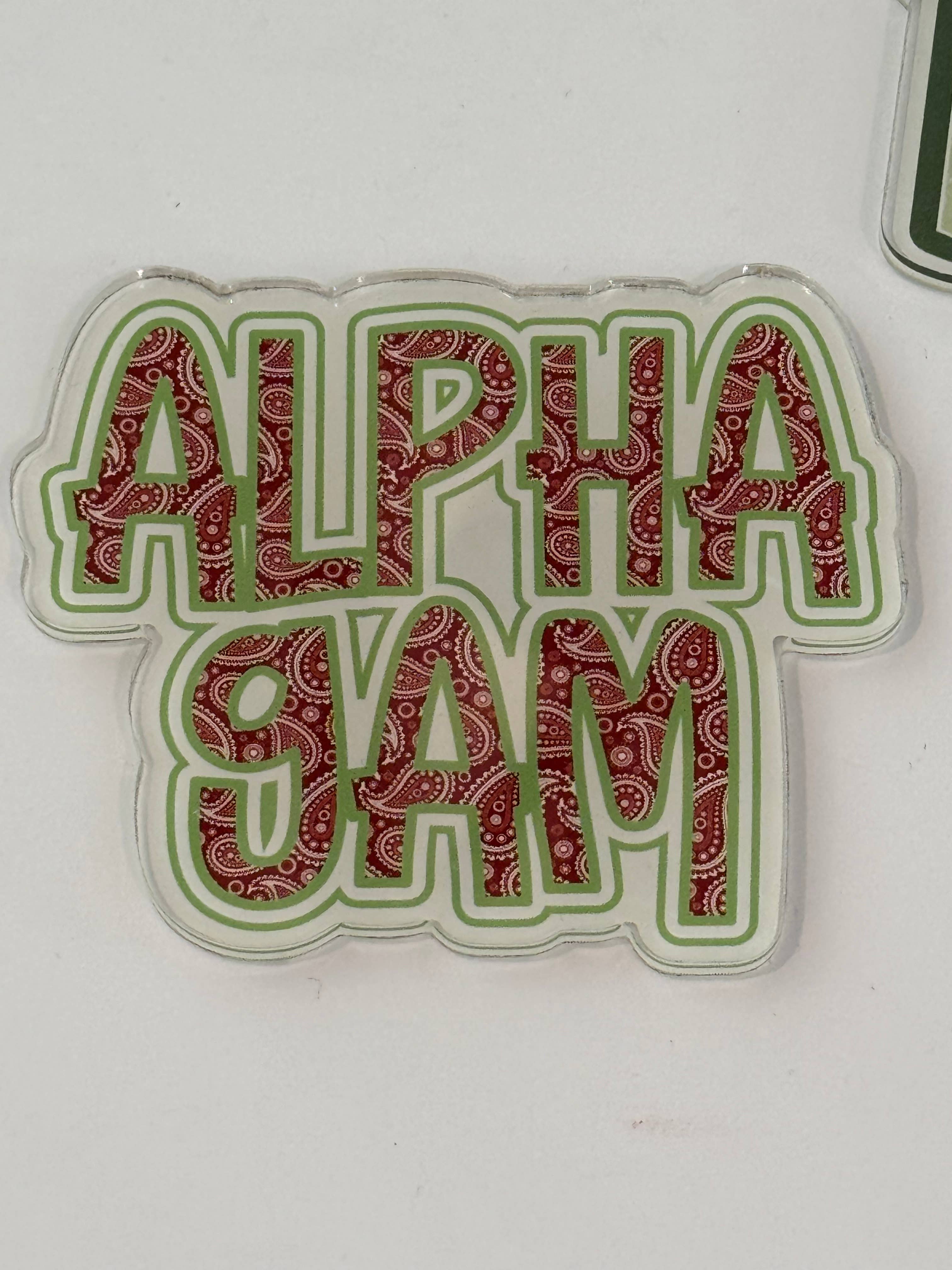 Buttongirl99 - Wholesale Magnet - Sorority Colorful Acrylic Magnet8