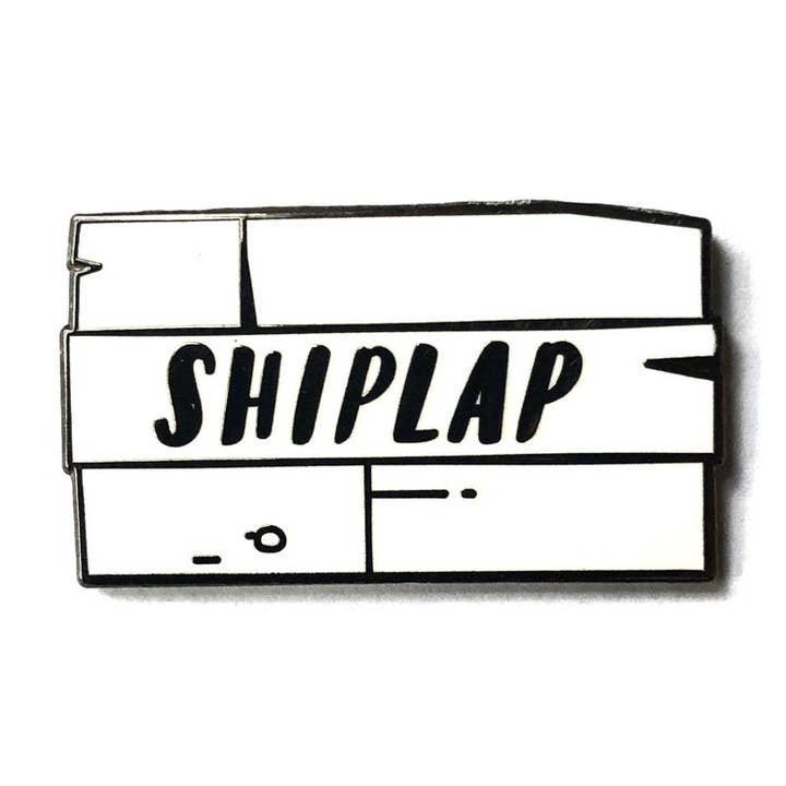 Spilla smaltata Shiplap per la vendita all'ingrosso da parte di Pin Party Post