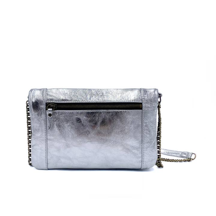 HARDI vendbar taske i sølv for engroshandel hos JULIE MEURISS