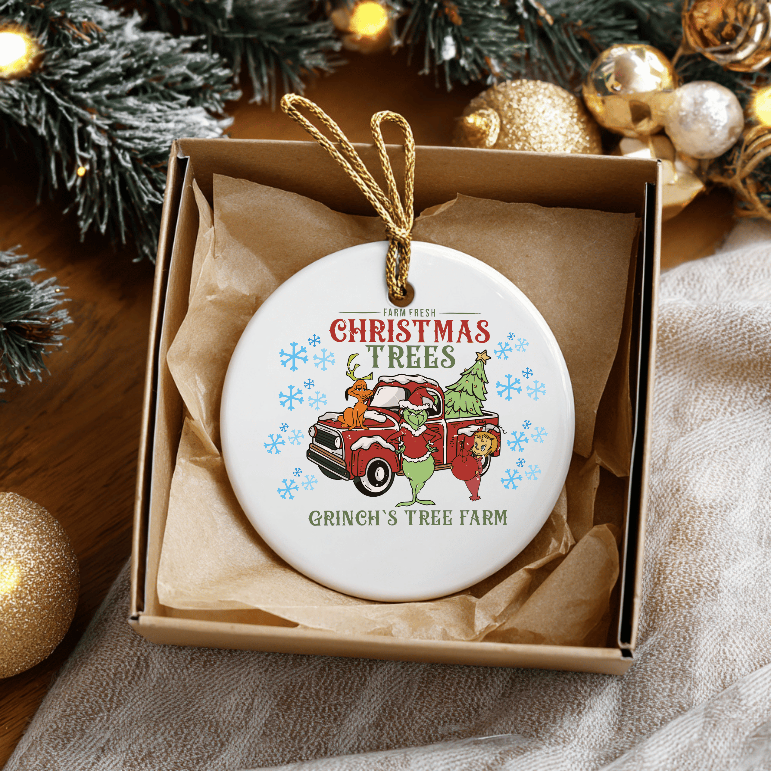 JAC Wholesale – wholesale Ornament – Christmas Trees Grinch Ceramic Ornament 0