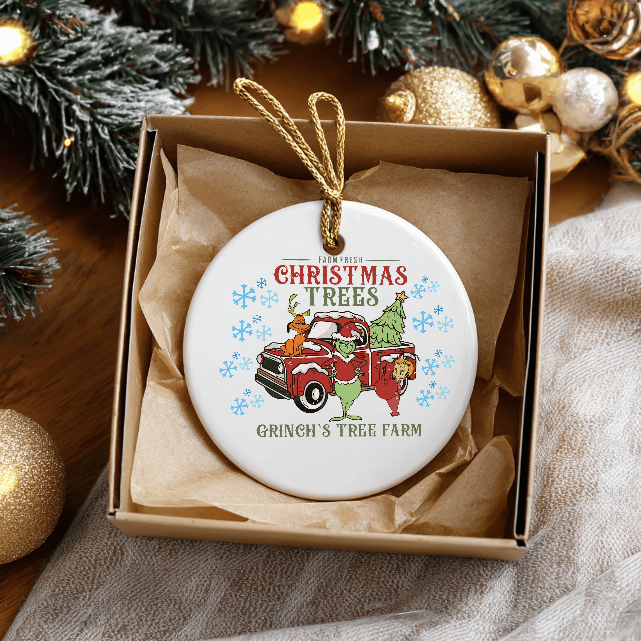 JAC Wholesale – wholesale Ornament – Christmas Trees Grinch Ceramic Ornament