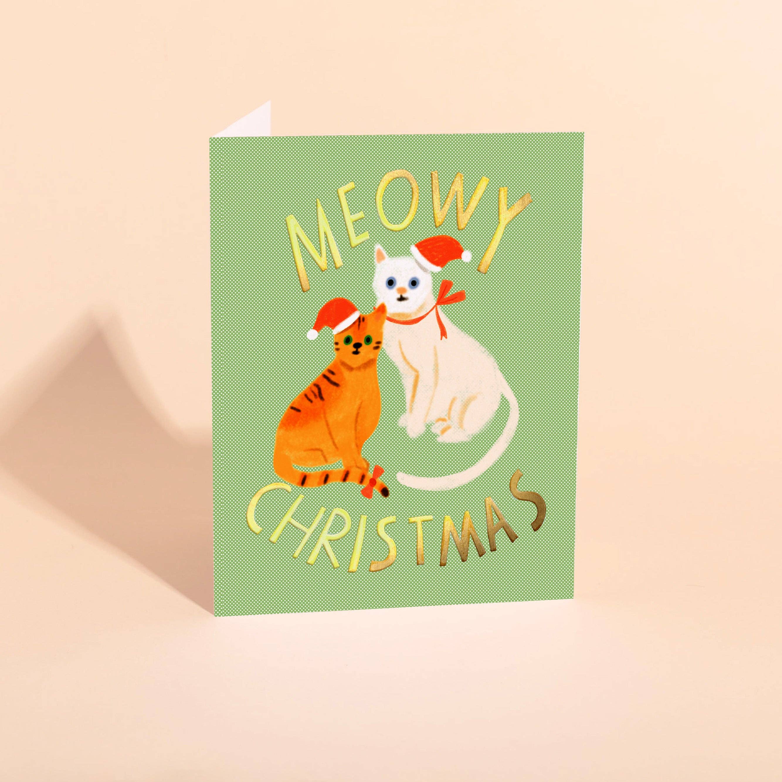 Carolyn Suzuki - Wholesale Christmas Card - CRIMBO KITTENS - Holiday Card