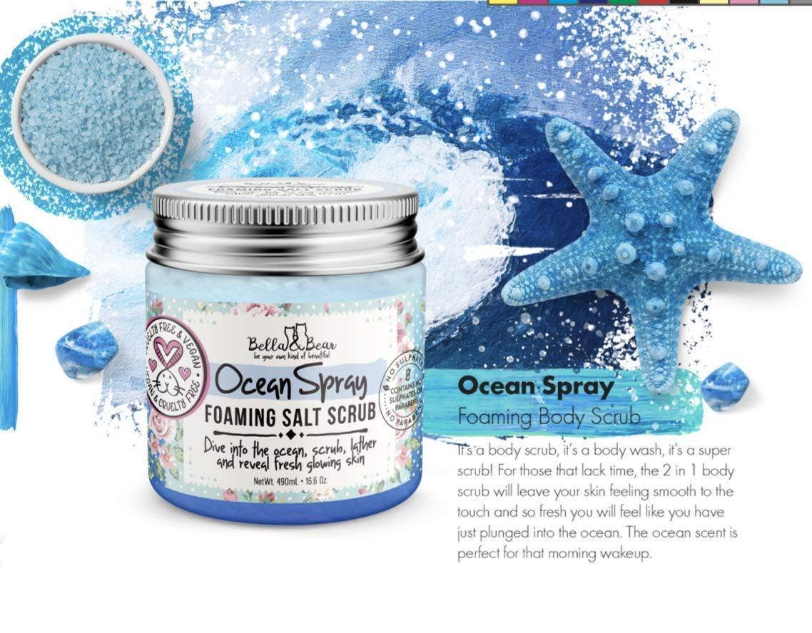 Bella & Bear - Wholesale Body scrub/exfoliant - Ocean Spray Salt Body Scrub | Exfoliator | Travel Mini 3.4oz11