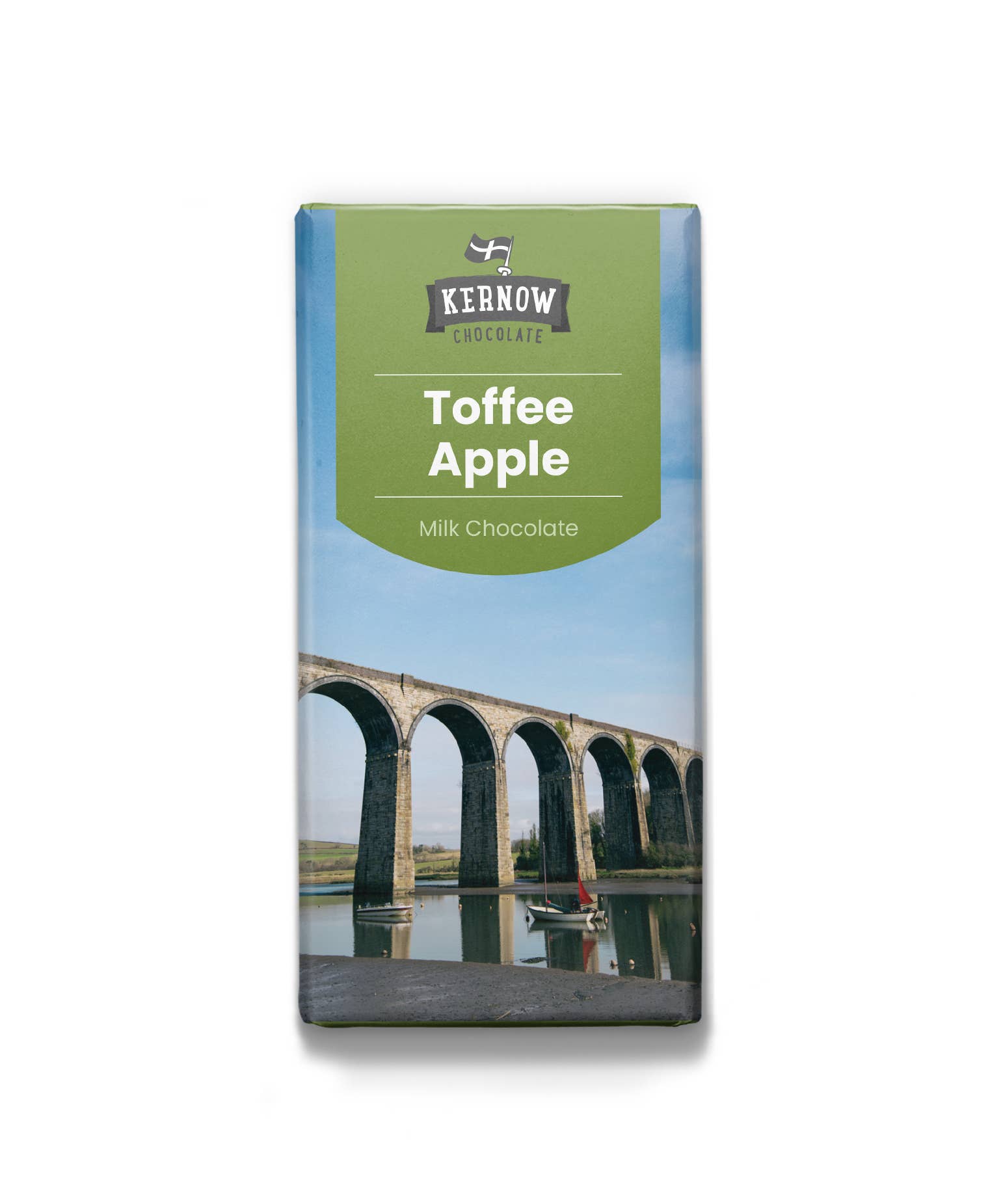 Kernow Chocolate - Wholesale Chocolate bar - Kernow Chocolate 100g Toffee Apple Milk Chocolate Bar