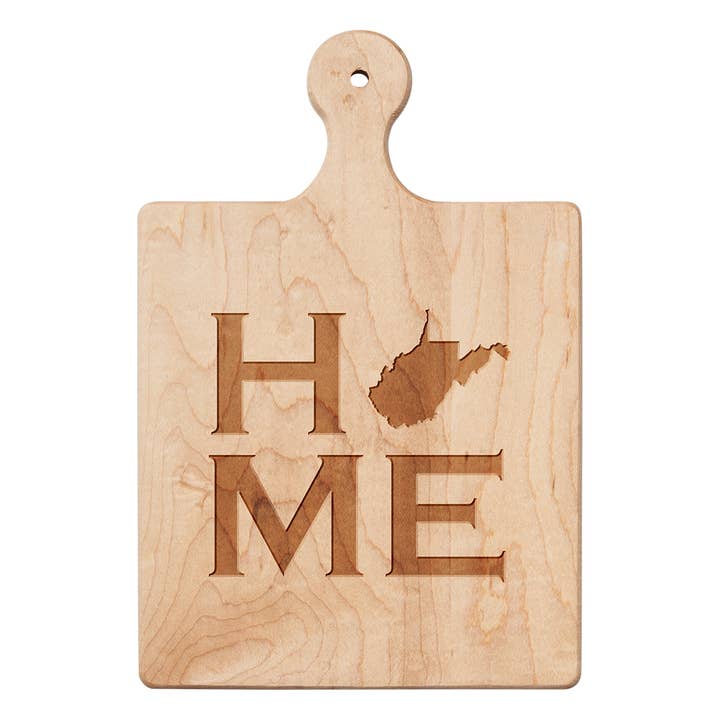 Sophistiplate - Wholesale Cutting board - "West Virginia" Artisan Maple Paddle Board | 9" x 6"