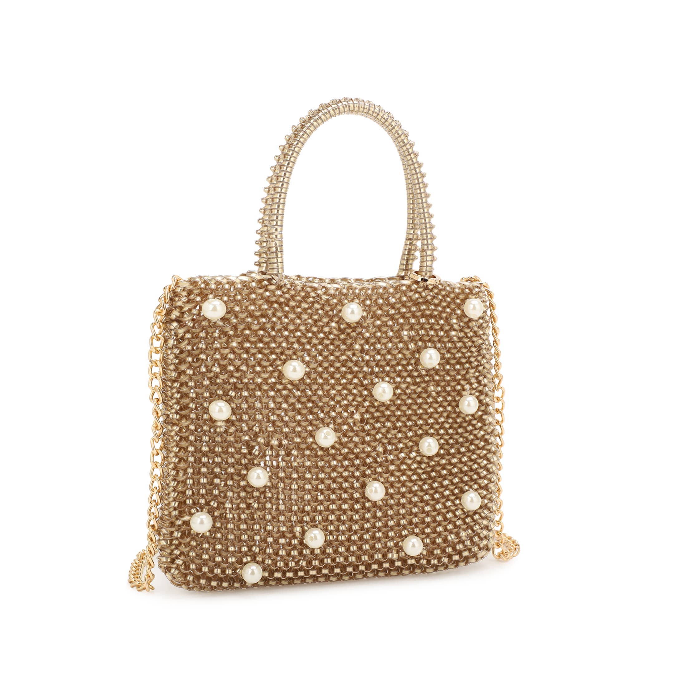 KAYLA+AVA - Wholesale Top Handle Bag - Women's - TRISHA PEARL EMBELLISHED HAND KNIT MINI BAG7