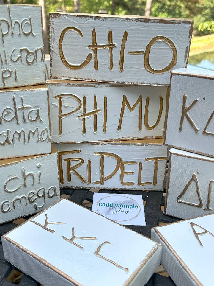 Sorority letters | Greek Collegiate Rush Homecoming Dorm for wholesale by Coddiwomple