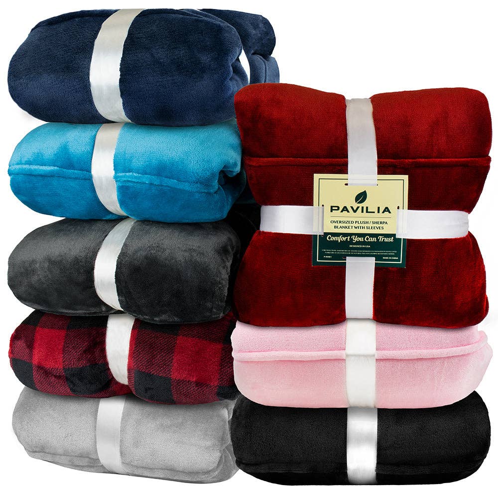 Pavilia - Wholesale Throw Blanket - Oversized Wearable Hoodie Blanket19