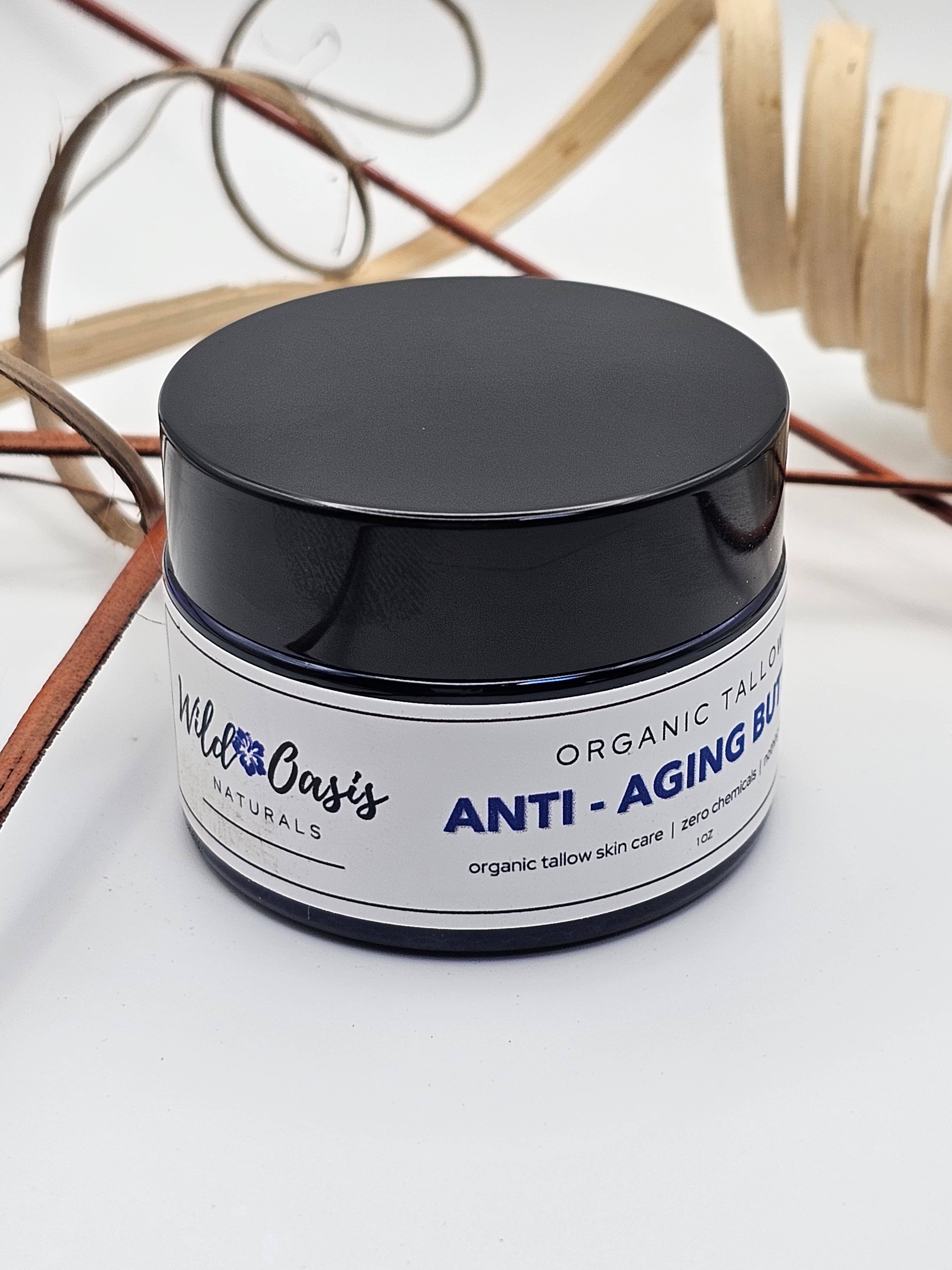 Wild Oasis Naturals - Wholesale Anti-Aging Moisturizer - Anti-Aging Butter - 2 oz - Organic Tallow Anti-Wrinkle Cream4