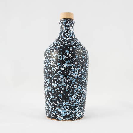 Azure Bocal artisanal en céramique bleue avec huile d'olive extra vierge bio 500 ml en vente sur Faire0