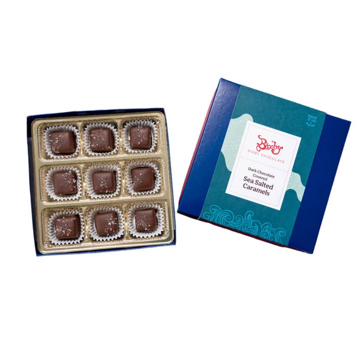 Bixby Chocolate - Wholesale Chocolate Box - Dark Chocolate Sea Salt Caramels Gift Box2