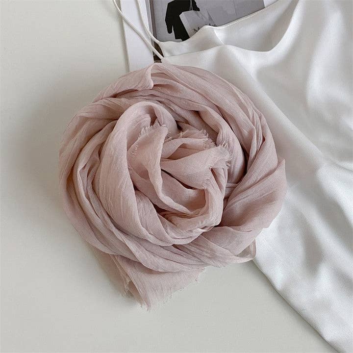 Mirazshoes WholeSale - Wholesale Scarf - Women's - Simple Thin Solid Color Long Scarf3