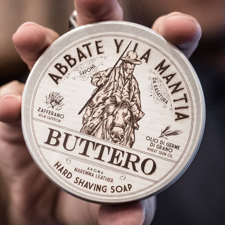 Abbate Y La Mantia – Creme de barbear - Homem por atacado – Sabonete de Barbear Couro Fresco | Açafrão e Gérmen de Trigo0