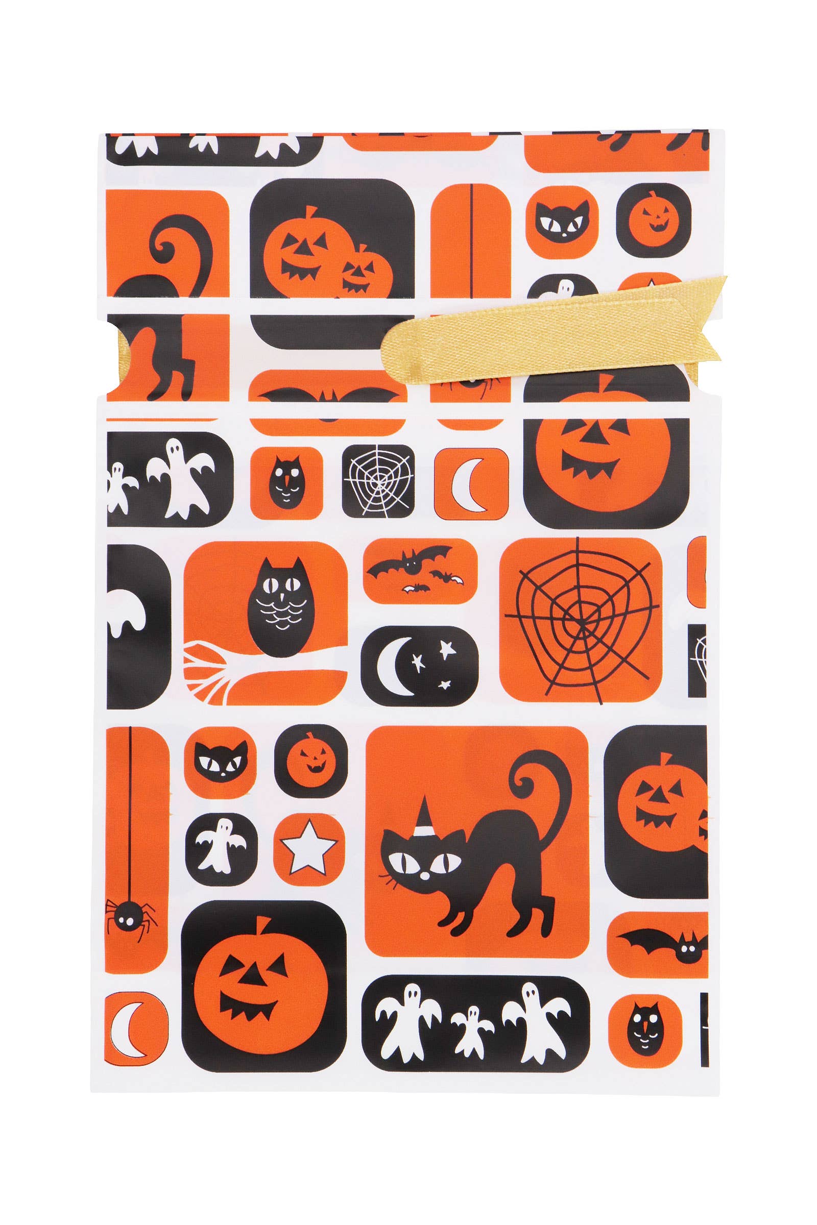 ASSORTED Halloween Drawstring Plastic Treat Bag - 48 Pcs for wholesale on Faire7