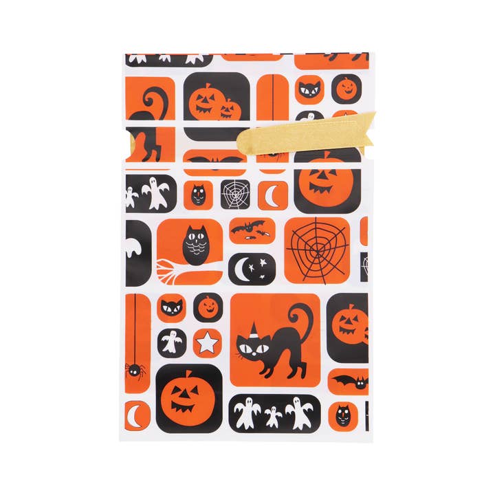 ASSORTED Halloween Drawstring Plastic Treat Bag - 48 Pcs for wholesale on Faire7