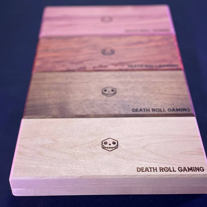 EBONWOOD - Wholesale Dice - Walnut D&D Dice Box | Engravable | Holds 3.5 sets of dice and a mini | Made in the USA4