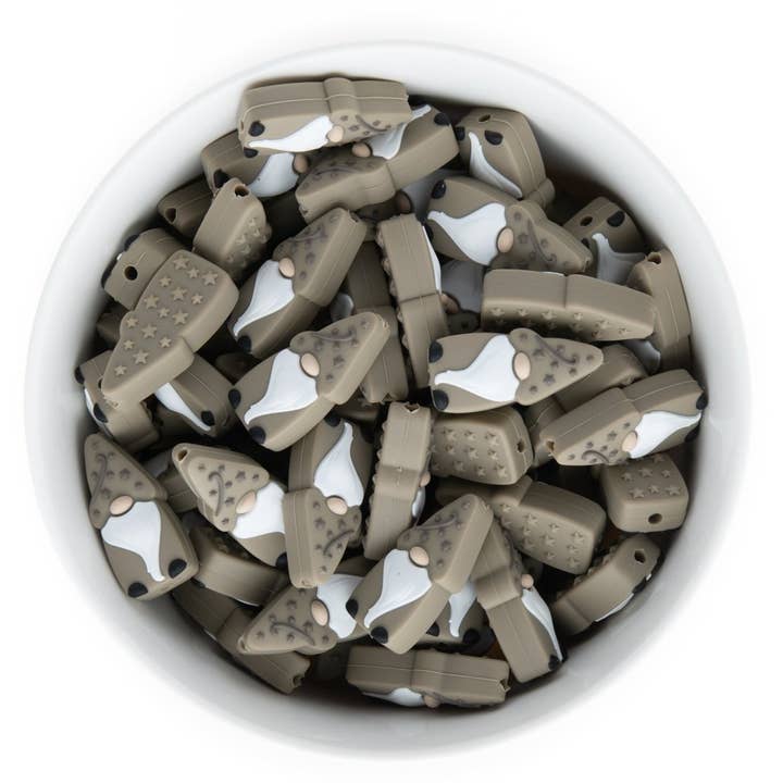 Gnome Silicone Focal Beads for wholesale by Cara & Co Silicone Craft Supply