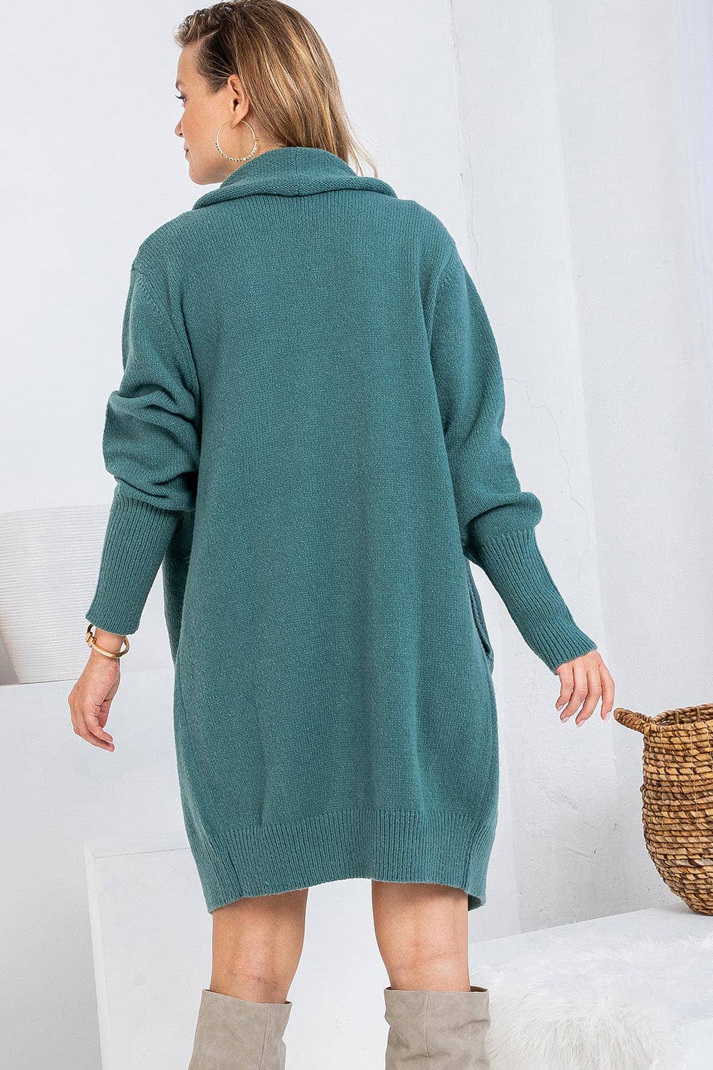 Sweet Lovely by Jen – Engroshandel Cardigan - Dame – BLØD STRIKTRØJE MED ÅBEN FRONT LANG CARDIGAN32