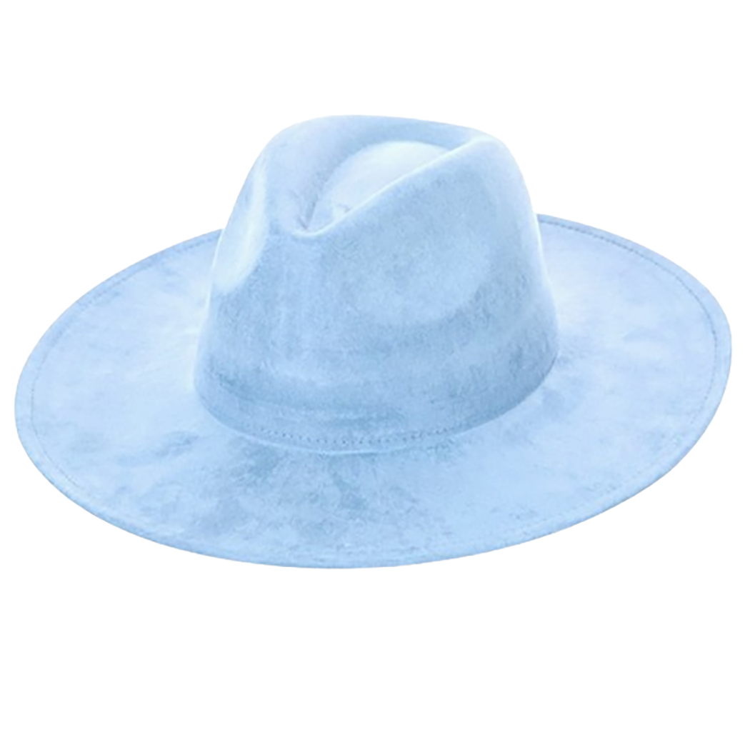 AdornWise - Venta al por mayor Sombrero cowboy - Mujer - Sombrero vaquero de gamuza vegana AdornWise - Ala plana ajustable2