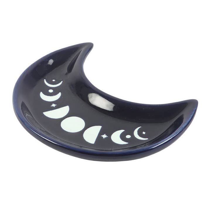 Something Different Wholesale - Wholesale Jewellery dish - Blue Moon Phase Crescent Moon Trinket Dish3