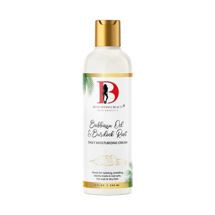 Babbassu Oil & Burdock Root Daily Hair Moisterizer för wholesale av Beth Defines Beauty Hair Products