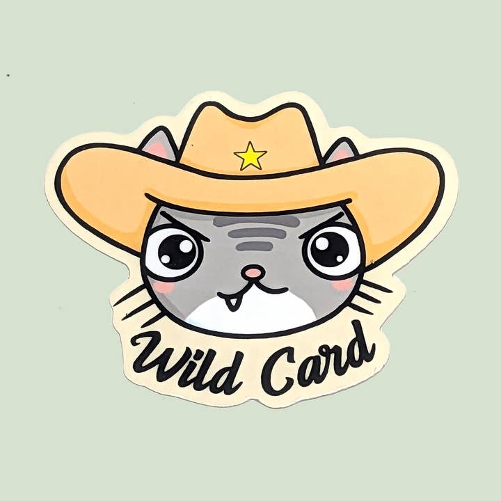 Vildkort Kat Klistermærke for engroshandel hos Unpossible Cuts