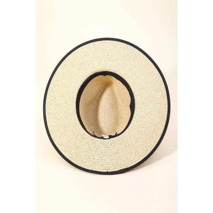 Anarchy Street - Wholesale Straw Hat - Women's - Straw Braided Ribbon Band Fedora Hat4