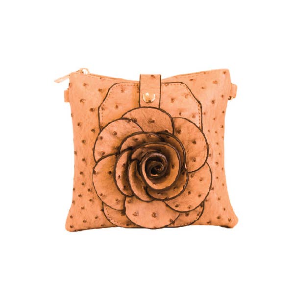 22 Tote - Vendita all'ingrosso Borsa a tracolla - Donna - Borsetta a tracolla per cellulare con fiore di struzzo7