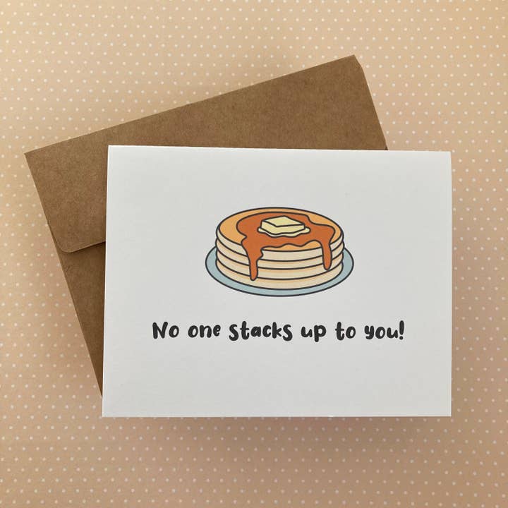 No One Stacks Up to You - Greeting Card for wholesale by Longoria Doodles
