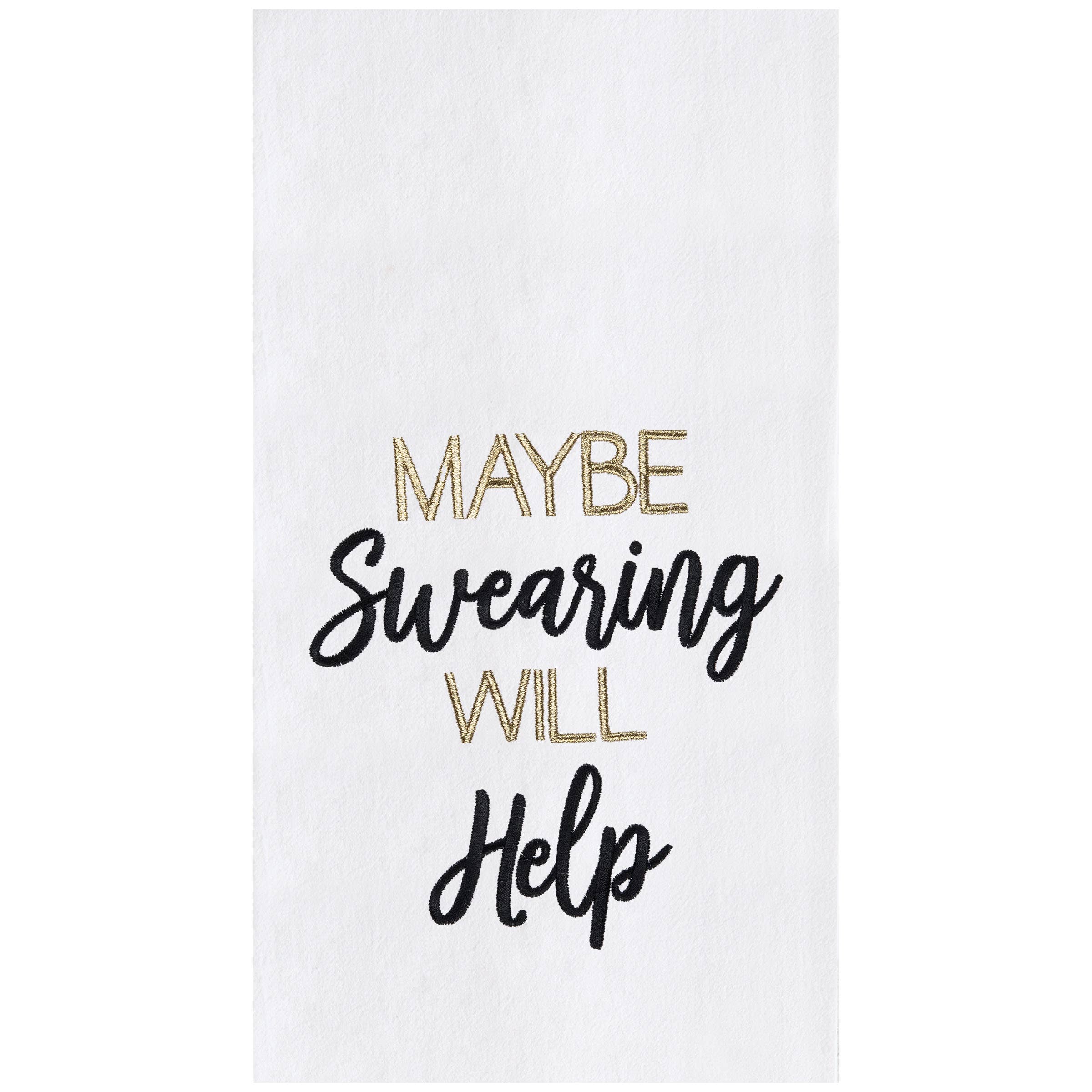 C&F Home - Wholesale Tea Towel - Swearing Will Help Kitchen Towel0