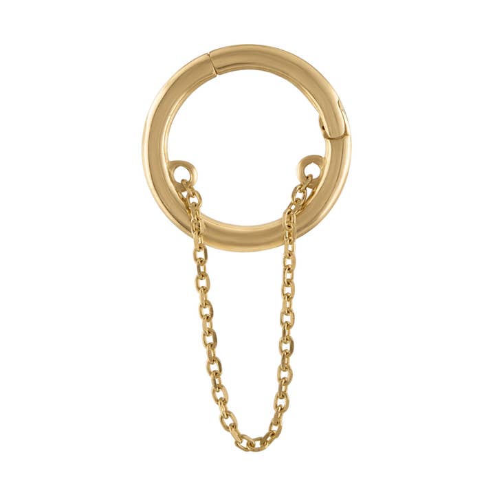 14kt massivt guld | Klikkerbrusk | Helix piercing | Tragus ørering | Solid guld | Clicker Helix | Minimalistiske smykker for engroshandel hos Zahav Jewelry